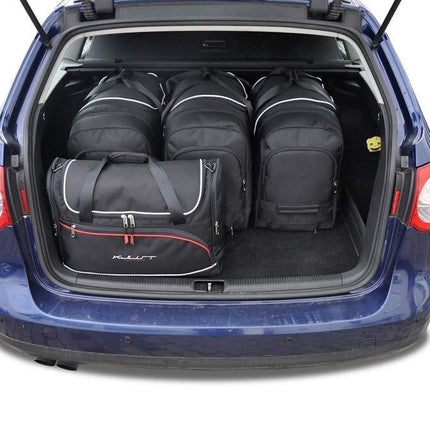 Kjust Kjust Reistassenset voor Volkswagen Passat Variant 2005-2011 - Set van 5 Tassen met 3 Roltassen en 2 Vliegtuigtassen Harvest Automotive 2