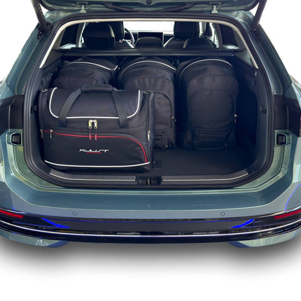 Kjust Kjust Reistassenset voor Volkswagen Passat Variant vanaf 2024 - Set van 5 Tassen met 3 Roltassen en 2 Vliegtuigtassen Harvest Automotive 2