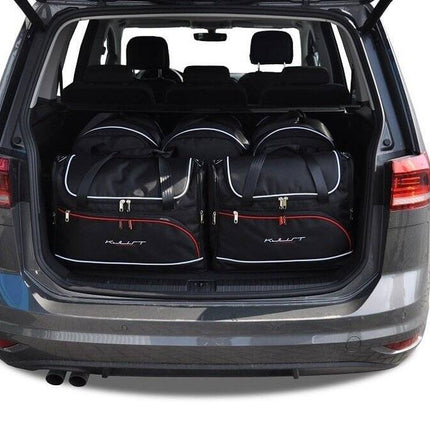 Kjust Kjust Reistassenset voor Volkswagen Touran vanaf 2015 - Set van 5 Tassen met 3 Roltassen en 2 Vliegtuigtassen Harvest Automotive 1