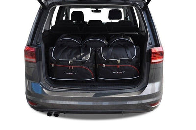 Kjust Reistassenset voor Volkswagen Touran vanaf 2015 - Set van 5 Tassen met 3 Roltassen en 2 Vliegtuigtassen
