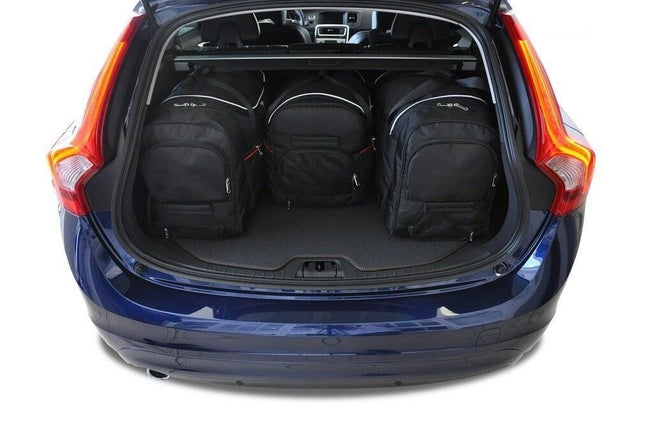 Kjust Kjust Reistassenset voor Volvo V60 Cross Country 2015-2018 - Set van 4 Tassen met 3 Roltassen en 1 Vliegtuigtas Harvest Automotive 2