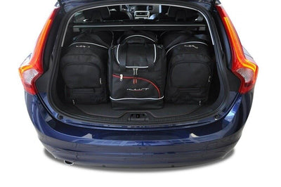 Kjust Reistassenset voor Volvo V60 stationwagen 2010-2018 - Set van 4 Tassen met 2 Roltassen en 2 Sporttassen