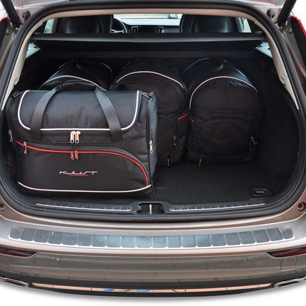 Kjust Kjust Reistassenset voor Volvo V60 stationwagen vanaf 2018 - Set van 5 Tassen met 3 Roltassen en 2 Vliegtuigtassen Harvest Automotive 2