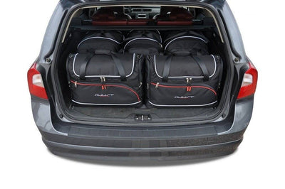 Kjust Reistassenset voor Volvo V70 stationwagen 2000-2007 - Set van 5 Tassen met 3 Roltassen en 2 Vliegtuigtassen