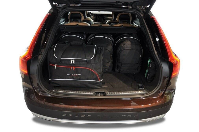 Kjust Kjust Reistassenset voor Volvo V90 Cross Country 2017-2022 - Set van 5 Tassen met 3 Roltassen en 2 Sporttassen Harvest Automotive 2