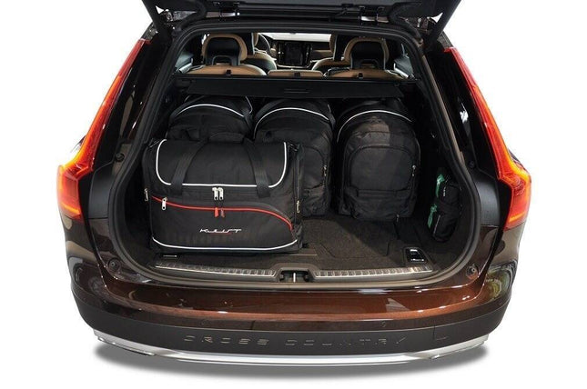 Kjust Kjust Reistassenset voor Volvo V90 Cross Country 2017-2022 - Set van 5 Tassen met 3 Roltassen en 2 Vliegtuigtassen Harvest Automotive 2