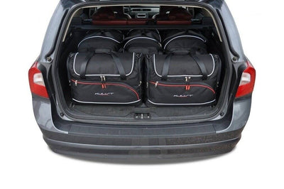 Kjust Reistassenset voor Volvo XC70 stationwagen 2007-2016 - Set van 5 Tassen met 3 Roltassen en 2 Vliegtuigtassen