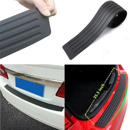 VCTparts Kofferbak Lijst Achterbumper Beschermstrip - Krasbestendig Rubber Dorpelplaat 90 cm - Zelfklevend met 3M Tape NORGOS 2