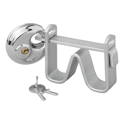 Koppelingsslot Beugelmodel met Discusslot Trekhaakbeveiliging Dissel - Aanhangwagenslot - VCTparts.nl