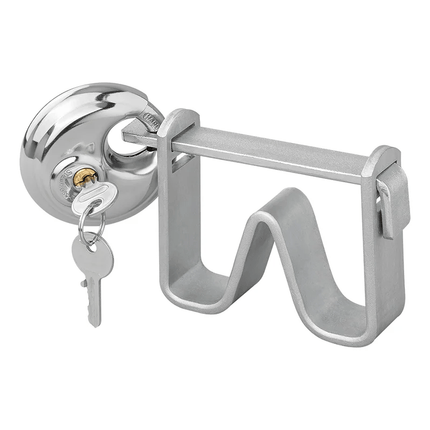 Koppelingsslot Beugelmodel met Discusslot Trekhaakbeveiliging Dissel - Aanhangwagenslot - VCTparts.nl