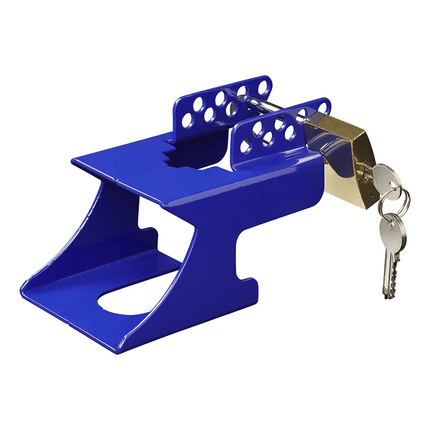 VCTparts Koppelingsslot met Hangslot Overdekslot voor Aanhanger Disselslot Trekhaakbeveiliging - Blauw VCTparts 6