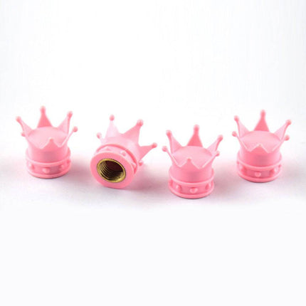 VCTparts Kroon Ventieldopjes - Metaal Roze (set) NORGOS 1