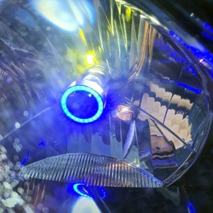 VCTparts LED H4 Koplamp met Angel Eye – 8000K Blauw/Wit Auto Motor Scooter – 1 Stuk NORGOS 3
