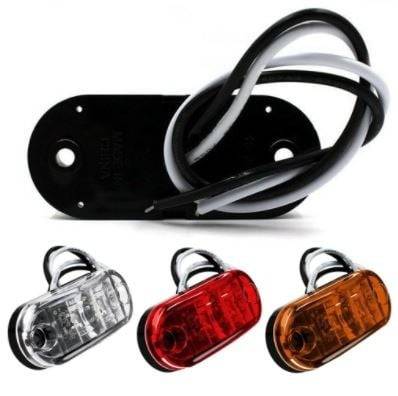 VCTparts led Zijmarkeringslichten Waarschuwing Signaal - Wit (set) [Markeringslicht - Gevarenlicht - Voorlicht - Richtingaanwijzer] NORGOS 8