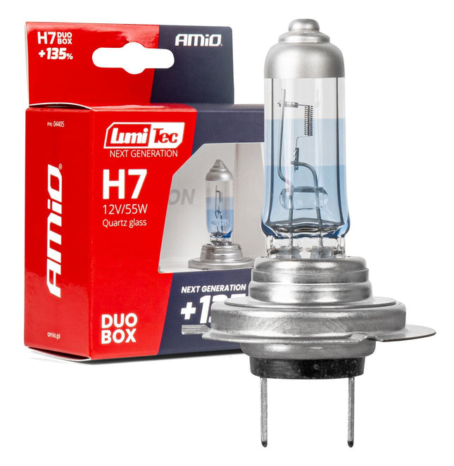 LumiTec Next Gen Halogeenlampen H7 12V 55W +135% Lichtopbrengst – DUO Set Auto Koplampverlichting ECE Goedgekeurd - VCTparts.nl