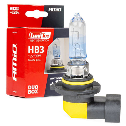 LumiTec LumiTec Next Gen Halogeenlampen HB3 (9005) 12V 60W +135% Lichtopbrengst – DUO Set Auto Koplampverlichting ECE Goedgekeurd AMiO 1