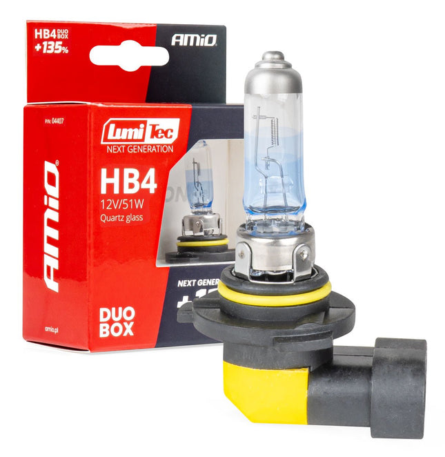LumiTec Next Gen Halogeenlampen HB4 (9006) 12V 51W +135% Lichtopbrengst – DUO Set Auto Koplampverlichting ECE Goedgekeurd - VCTparts.nl