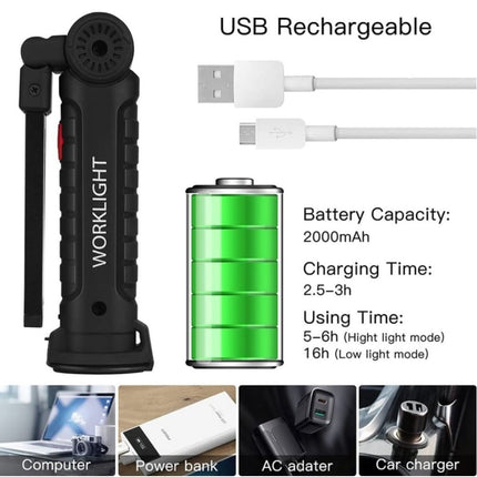VCTparts Magnetische Werklamp Looplamp Inspectie Auto Zaklamp - Draagbaar en Oplaadbaar voor Onderhoud NORGOS 4