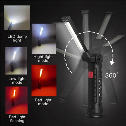 VCTparts Magnetische Werklamp Looplamp Inspectie Auto Zaklamp - Draagbaar en Oplaadbaar voor Onderhoud NORGOS 5