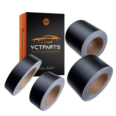 Mat Zwarte Dechrome Wrap Tape – Zelfklevend Vinyl voor Auto 3/5/7/10cm 10M – Chroom Verwijder Strip voor Raambekleding Pijler Daklijst Interieur