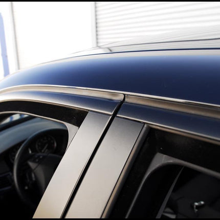 VCTparts Mat Zwarte Dechrome Wrap Tape – Zelfklevend Vinyl voor Auto 3/5/7/10cm 10M – Chroom Verwijder Strip voor Raambekleding Pijler Daklijst Interieur NORGOS 12