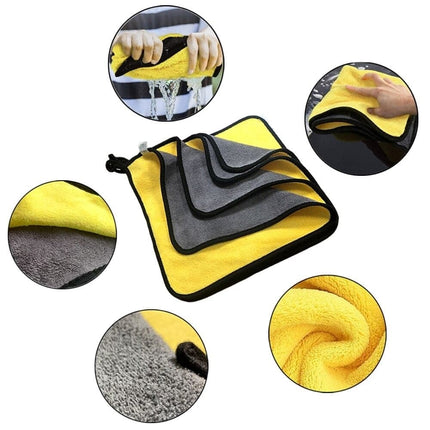 VCTparts Microvezel Was & Schoonmaakdoek Geel - Auto Detailing [ Droogdoek - Autodoek] NORGOS 4