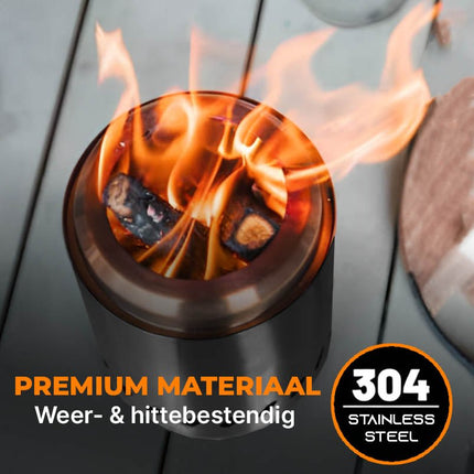 VCTparts Mini Pelletkachel Vuurkorf Rookvrij Tafelmodel – Compacte en Gezellige Warmteoplossing NORGOS 7