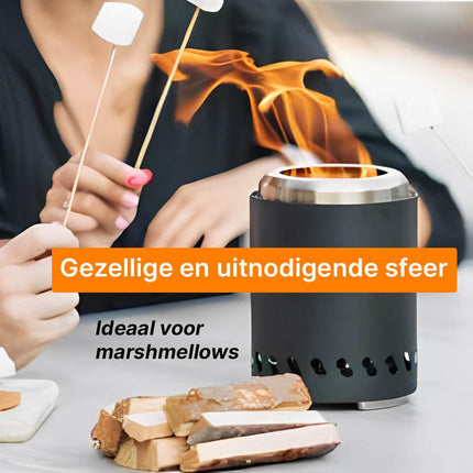 VCTparts Mini Pelletkachel Vuurkorf Rookvrij Tafelmodel – Compacte en Gezellige Warmteoplossing NORGOS 8