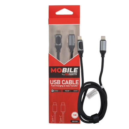 MoBile MoBile USB - C naar USB - C Kabel 1m 45W – PD/QC 3.0 Snellader Kabel met LCD Scherm Einparts 1