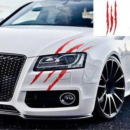 VCTparts Monster Klauw Kras Strepen Sticker - Rood NORGOS 1