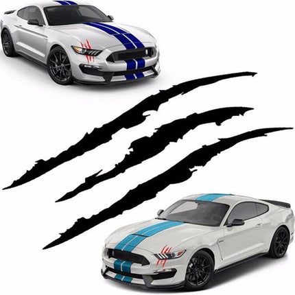 VCTparts Monster Klauw Kras Strepen Sticker zwart NORGOS 4