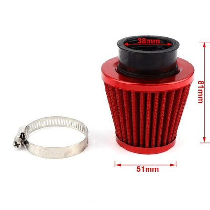 VCTparts Motorcross Open Luchtfilter Blauw Sport Filter (38mm) – Verhoog de Prestaties van je Motor NORGOS 2