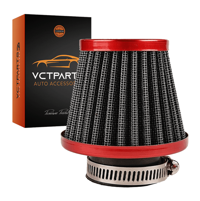 Motorcross Open Luchtfilter Rood Sport Filter (38mm) – Verbeter de Prestaties van je Motor - VCTparts.nl