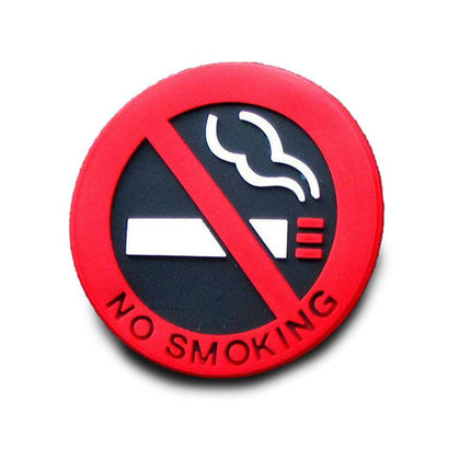 No Smoking / Niet Roken in Auto Statische Sticker 5cm Rood Verboden Sigaret Bord - VCTparts.nl