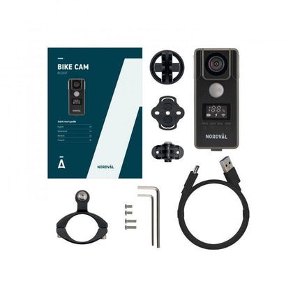 Nordval Nordval Nordväl BC101F Fiets Dashcam 1080p Full HD GPS Wi - Fi Video Recorder Zwart Optimount 4