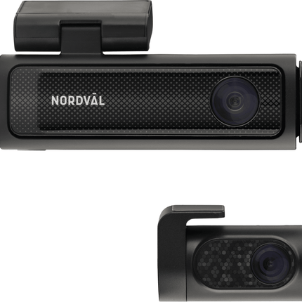 Nordval Nordval Nordväl DC202 2CH Dashcam 4K GPS Wi - Fi 128GB Video Recorder Zwart Optimount 2