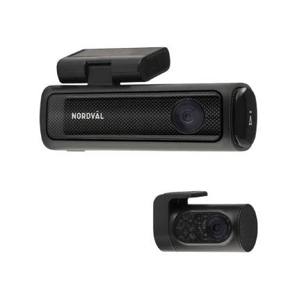 Nordval Nordval Nordväl DC202 2CH Dashcam 4K GPS Wi - Fi 64GB Video Recorder Zwart Optimount 1