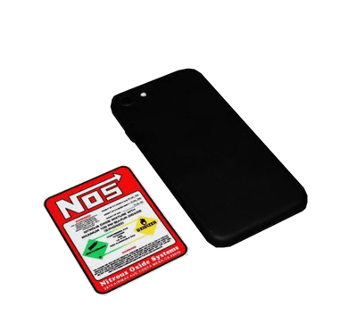 NOS Nitro Sticker - Racing Lachgas N2O Systeem (6 x 7cm)