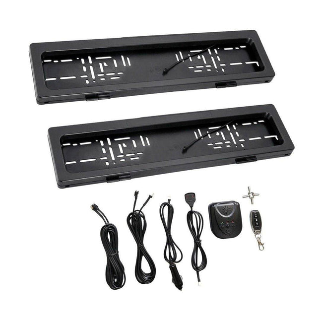 VCTparts Nummerplaat / Kenteken Verberger Gordijn [Kentekenplaat Frame Houder] NORGOS 4