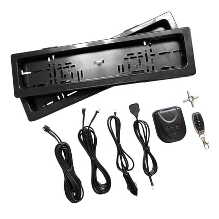 VCTparts Nummerplaat / Kenteken Verberger Gordijn [Kentekenplaat Frame Houder] NORGOS 3