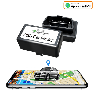OBD GPS Auto Locatie Tracker met Live Tracer Maps en Anti-Diefstal Functie - Werkt met Zoek Mijn App - IOS/iPhone zwart