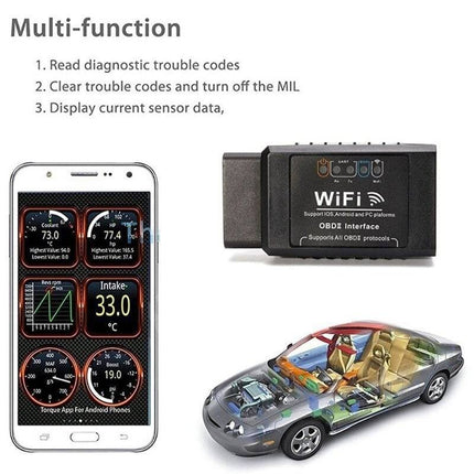 VCTparts OBD2 ELM327 WiFi Diagnose Scanner – Geschikt voor iOS en Android – Auto Uitlezen en Foutcodes Wissen NORGOS 4