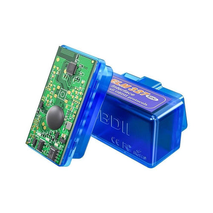 VCTparts OBD2 Mini ELM327 Bluetooth V2.1 Adapter Blauw met Disk NORGOS 3