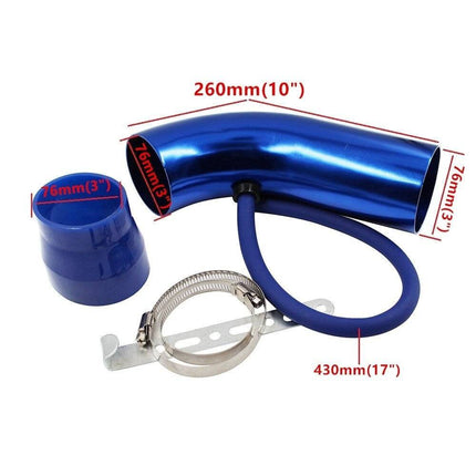 VCTparts Open Luchtfilter met Inlaatpijp Set Blauw - Sport Filter met Cold air intake NORGOS 4