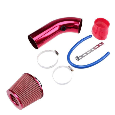 Open Luchtfilter met Inlaatpijp Set Rood - Sport Filter met Cold air intake