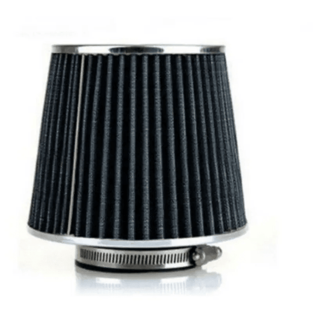 VCTparts Open Luchtfilter Zwart Zilver - Sport Filter met Cold air intake [sportfilter powerfilter universeel] NORGOS 1