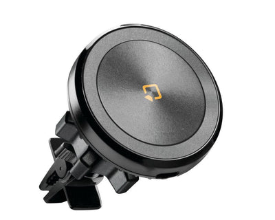 Optiline Magnetische Telefoonhouder met 15W Draadloos Laden en Luchtroostermontage – MagSafe Compatibel – Zwart