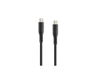 Optiline Optiline Siliconen Laad - en Synchronisatiekabel USB - C naar USB - C 60cm – Verstevigde Hals – Zwart Optimount 2