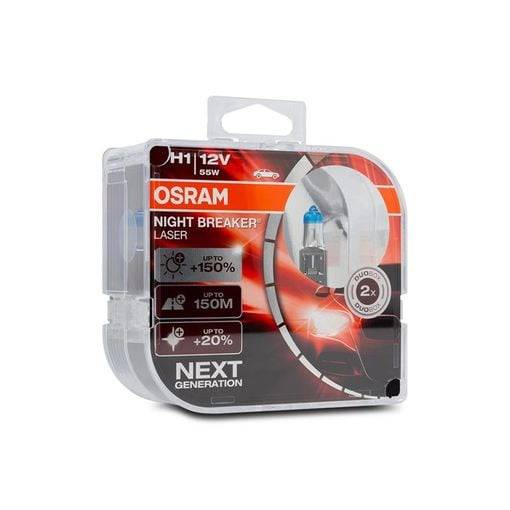 Osram Osram H1 Night Breaker Laser 150% 3500K Halogeen 55W (set) Einparts 6