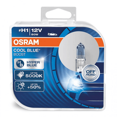 Osram Halogeenlamp H1 12V 80W - IJs Blauw Intens - Xenon look - Set 2 stuks